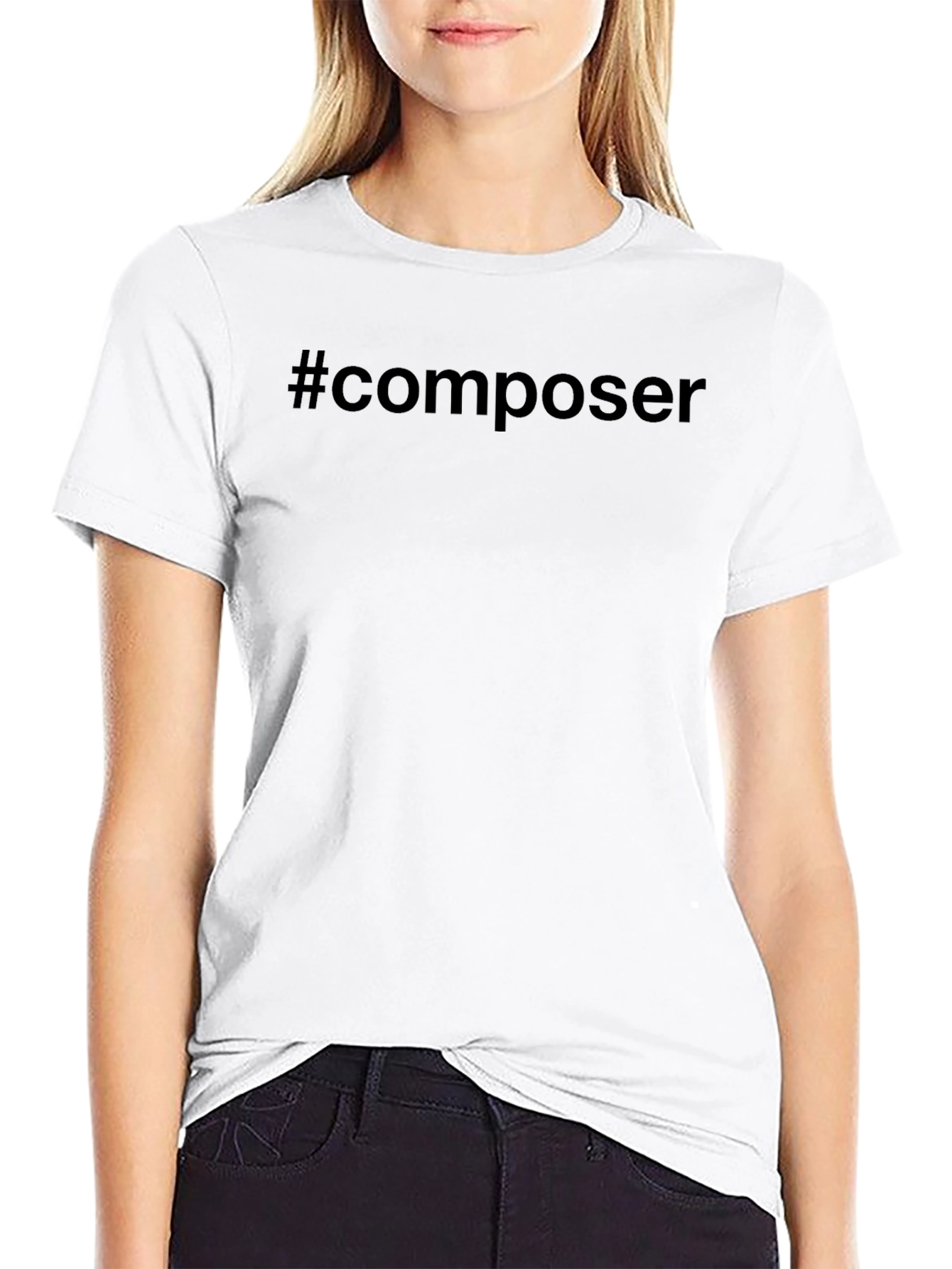 #composer T-Shirt - Classic Black Cotton Tee