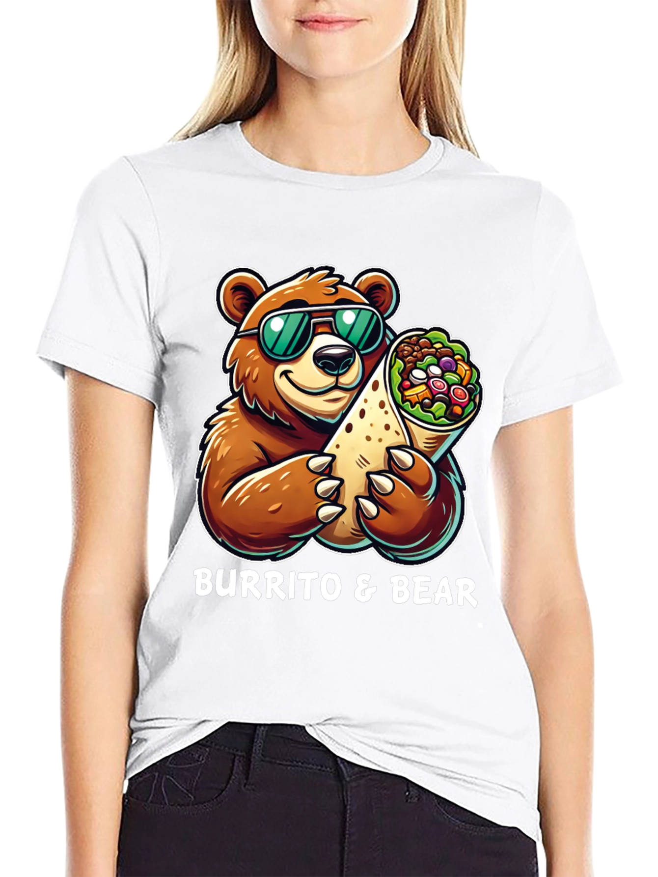 Burrito & Bear Graphic T-Shirt