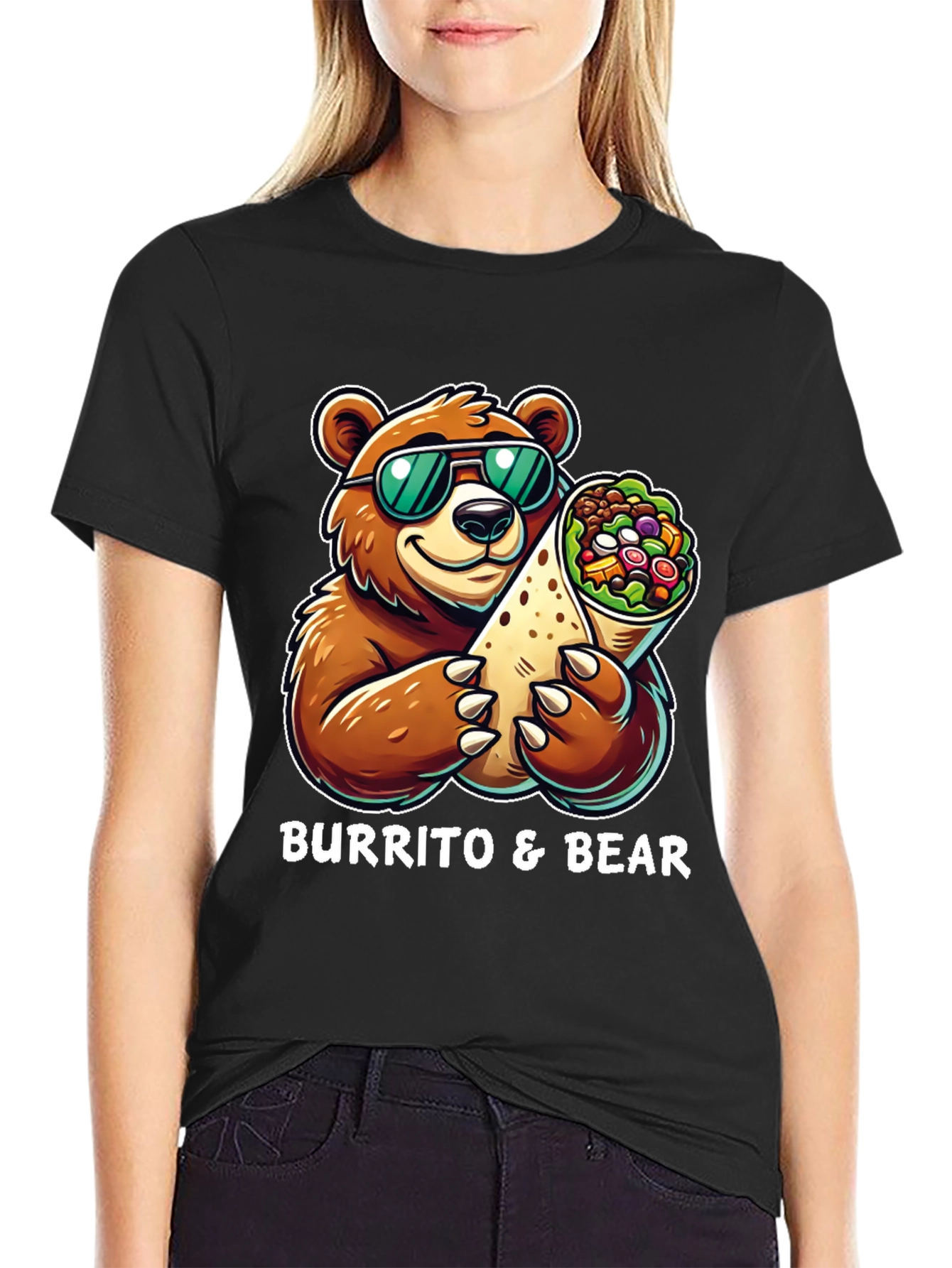 Burrito & Bear Graphic T-Shirt