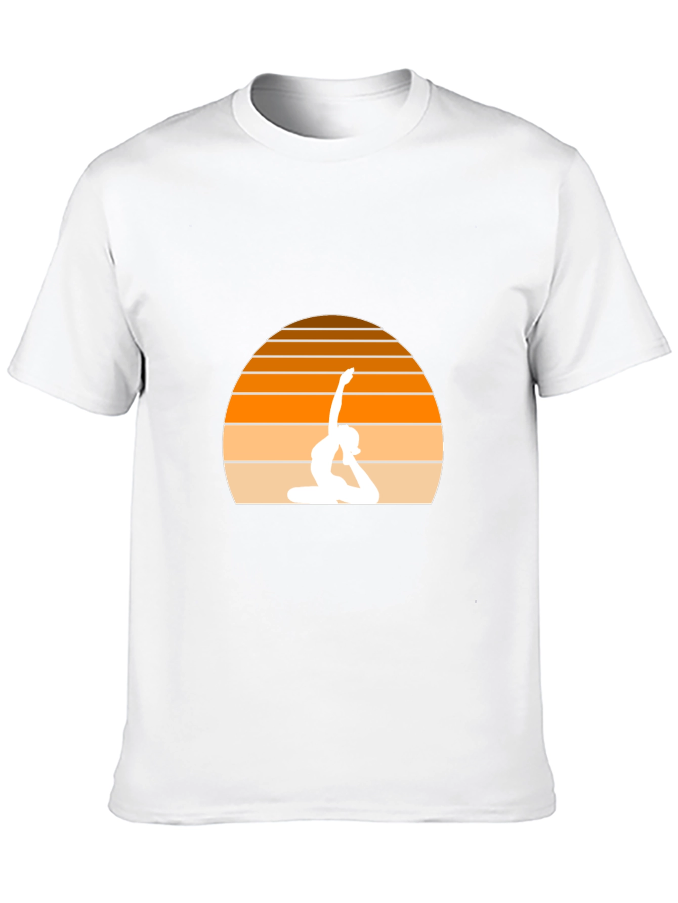 Yoga Sunset Black T-Shirt