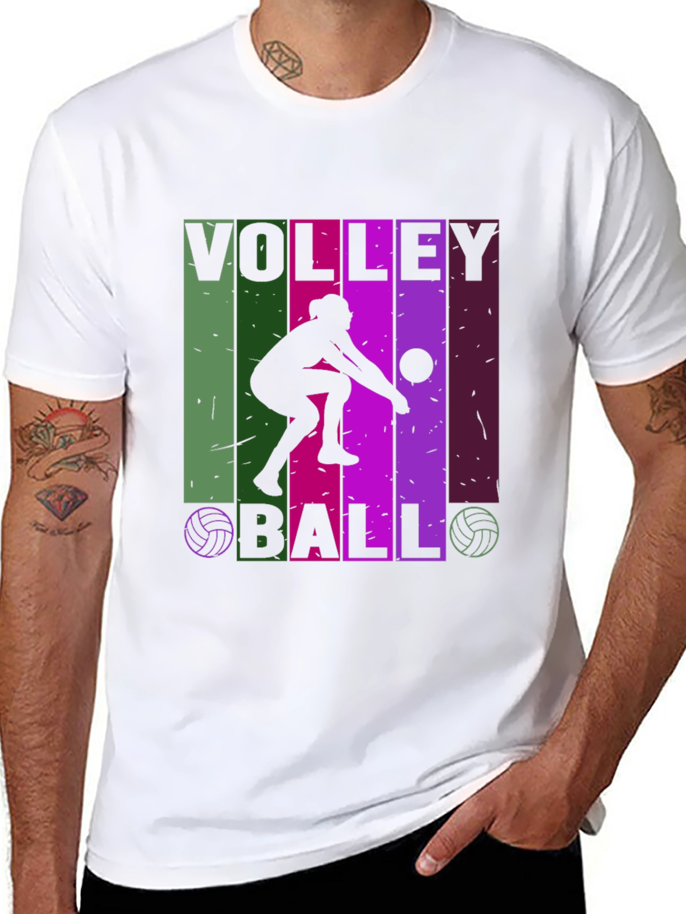 Volleyball Graphic Tee - Stylish Athletic Design