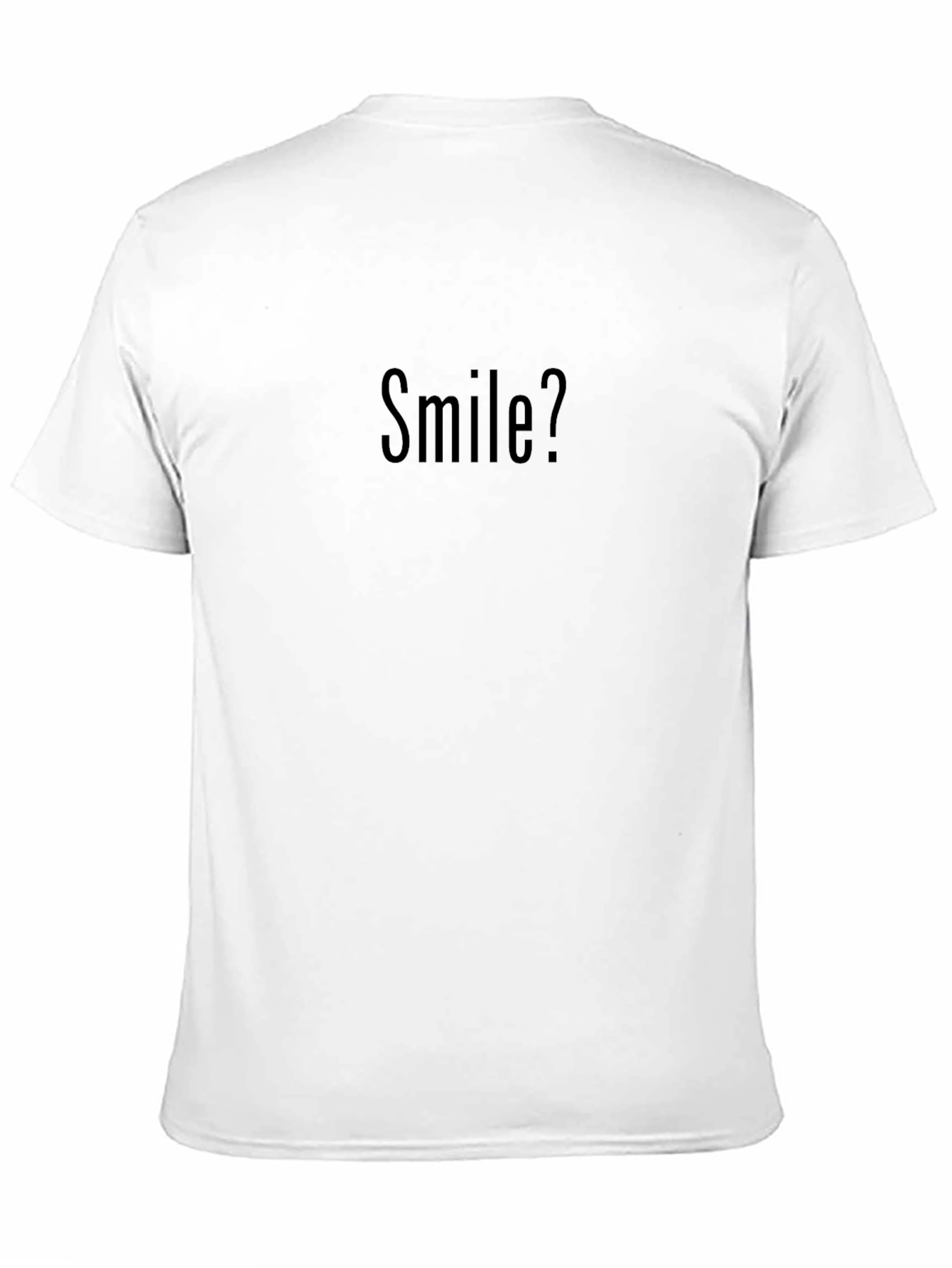 Smile? Black Graphic Tee - Casual Comfort