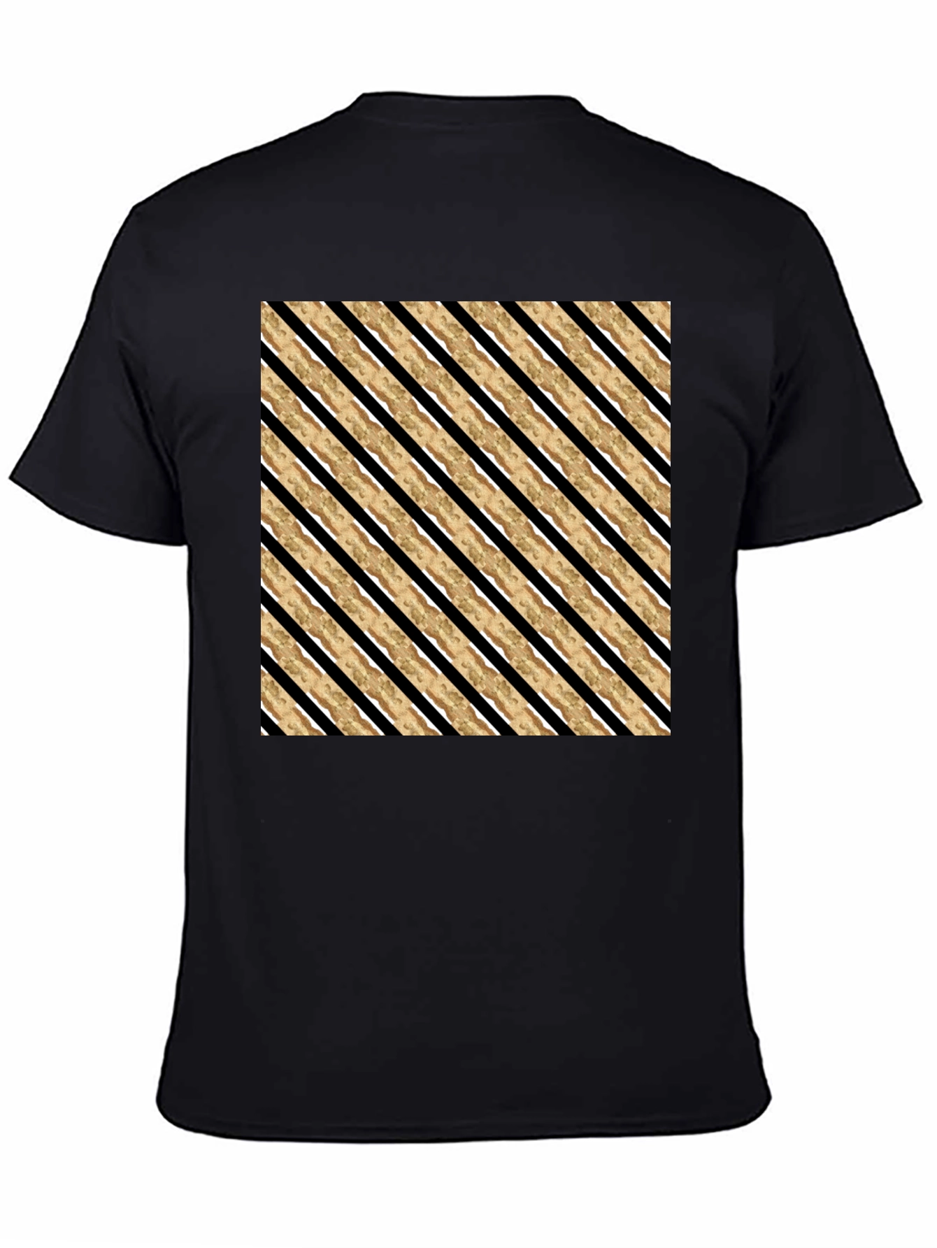 Striped Pattern Tee - Modern Casual Style