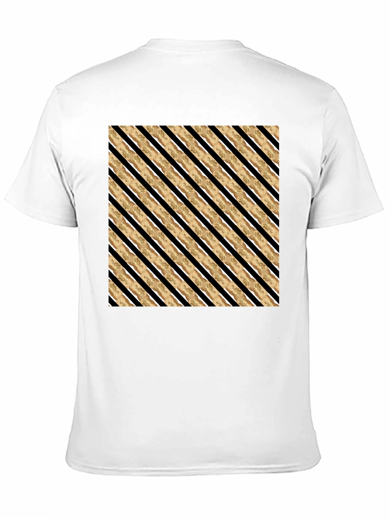 Striped Pattern Tee - Modern Casual Style