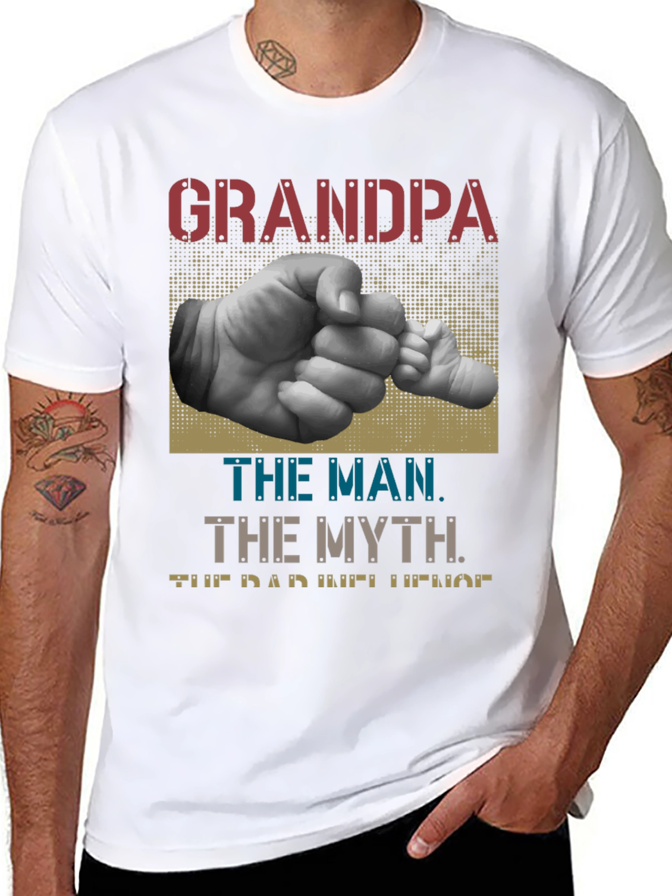 Grandpa The Man The Myth The Dad Legend T-Shirt