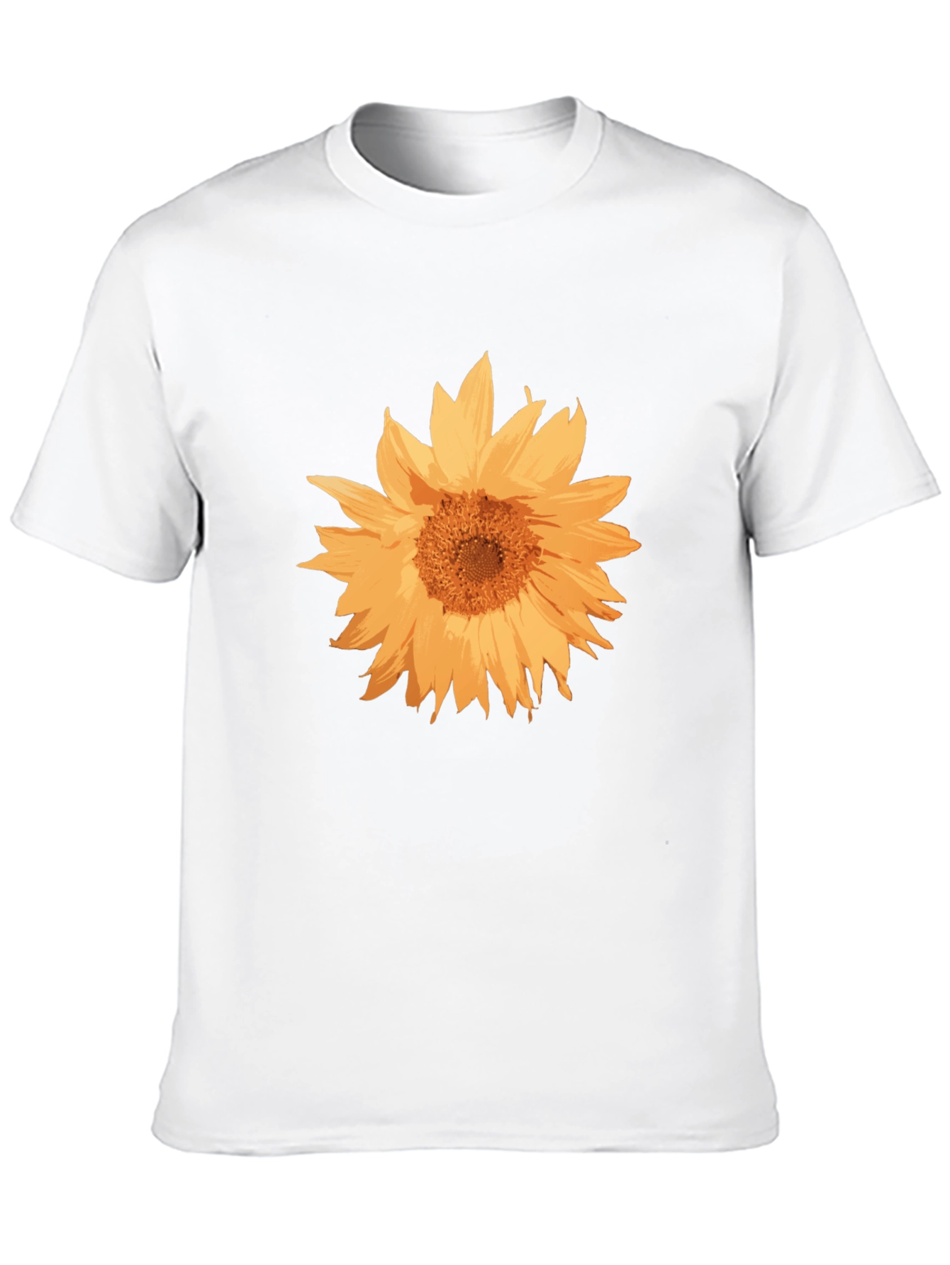 Sunflower Graphic Tee - Casual Black T-Shirt