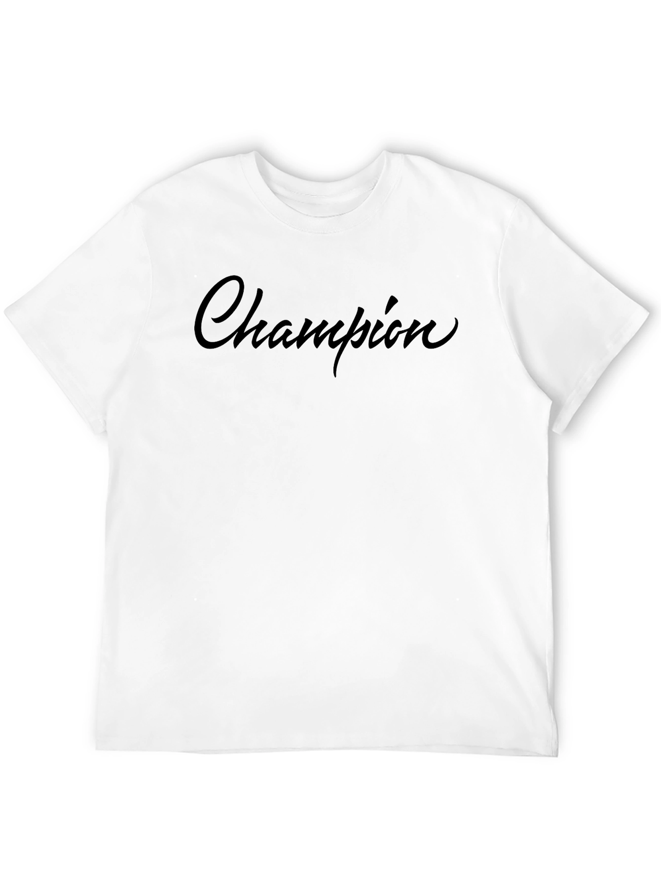 Champion Script Black T-Shirt