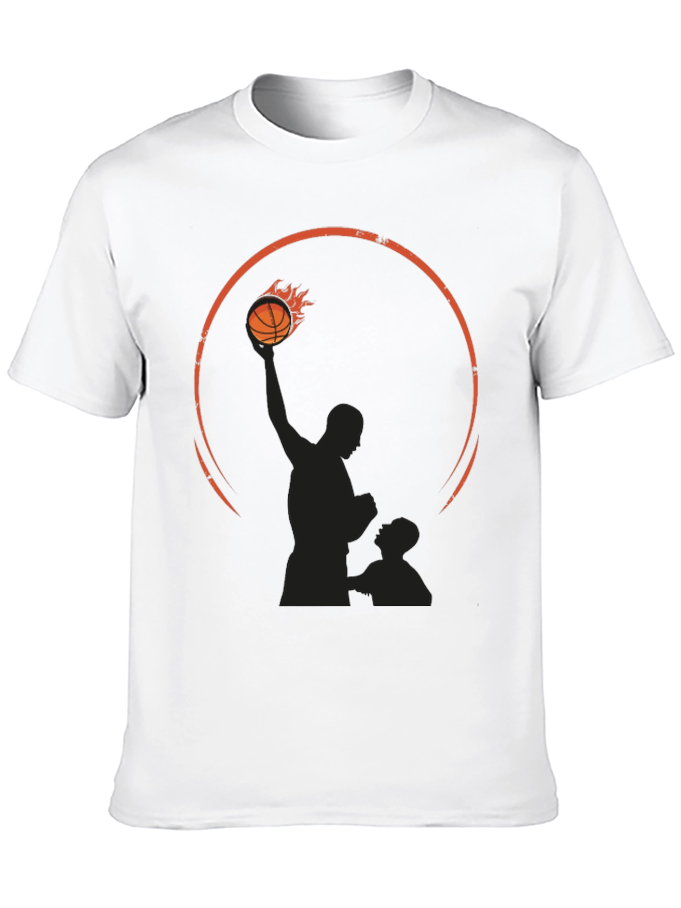 Basketball Silhouette Graphic T-Shirt