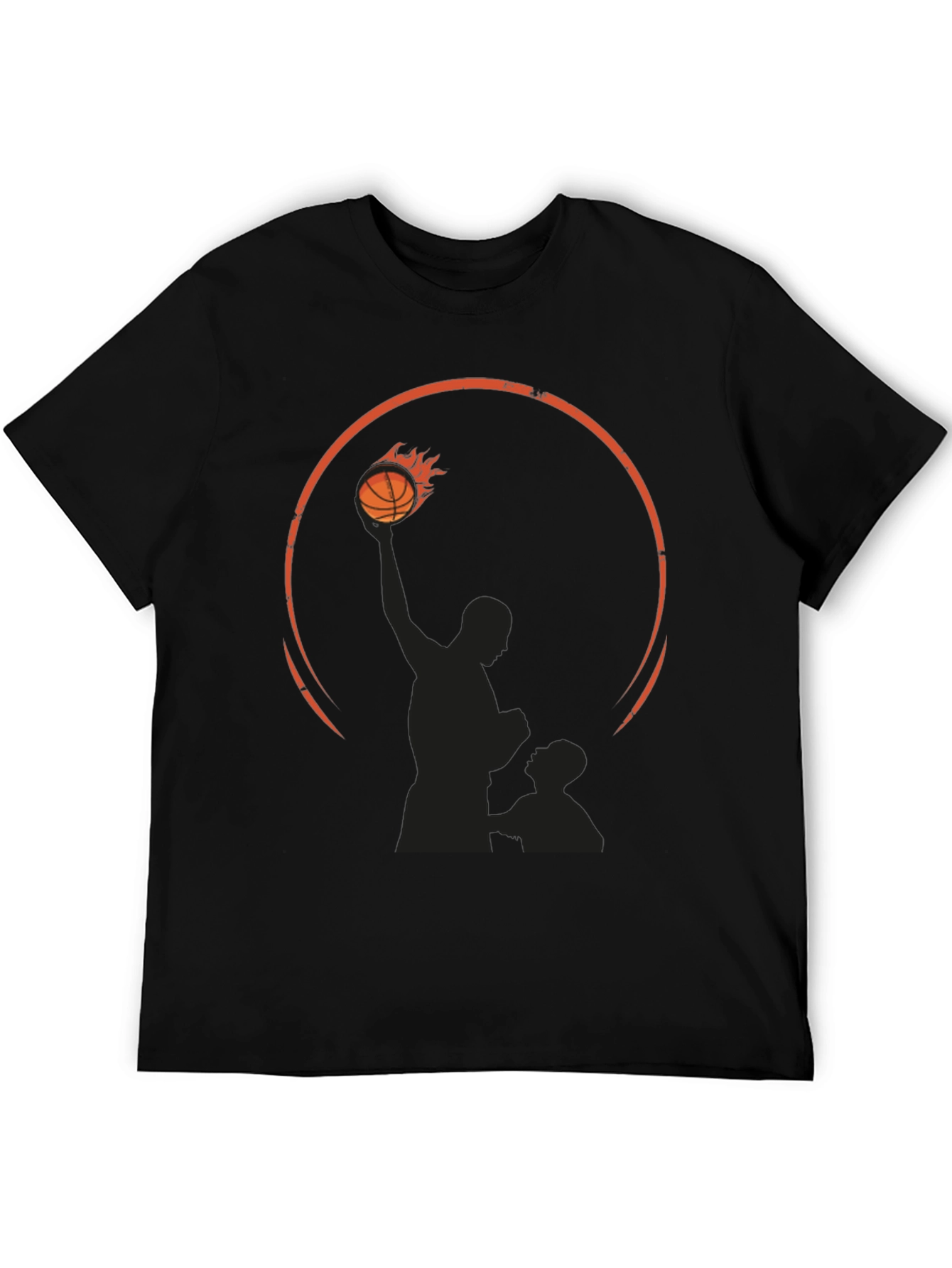 Basketball Silhouette Graphic T-Shirt