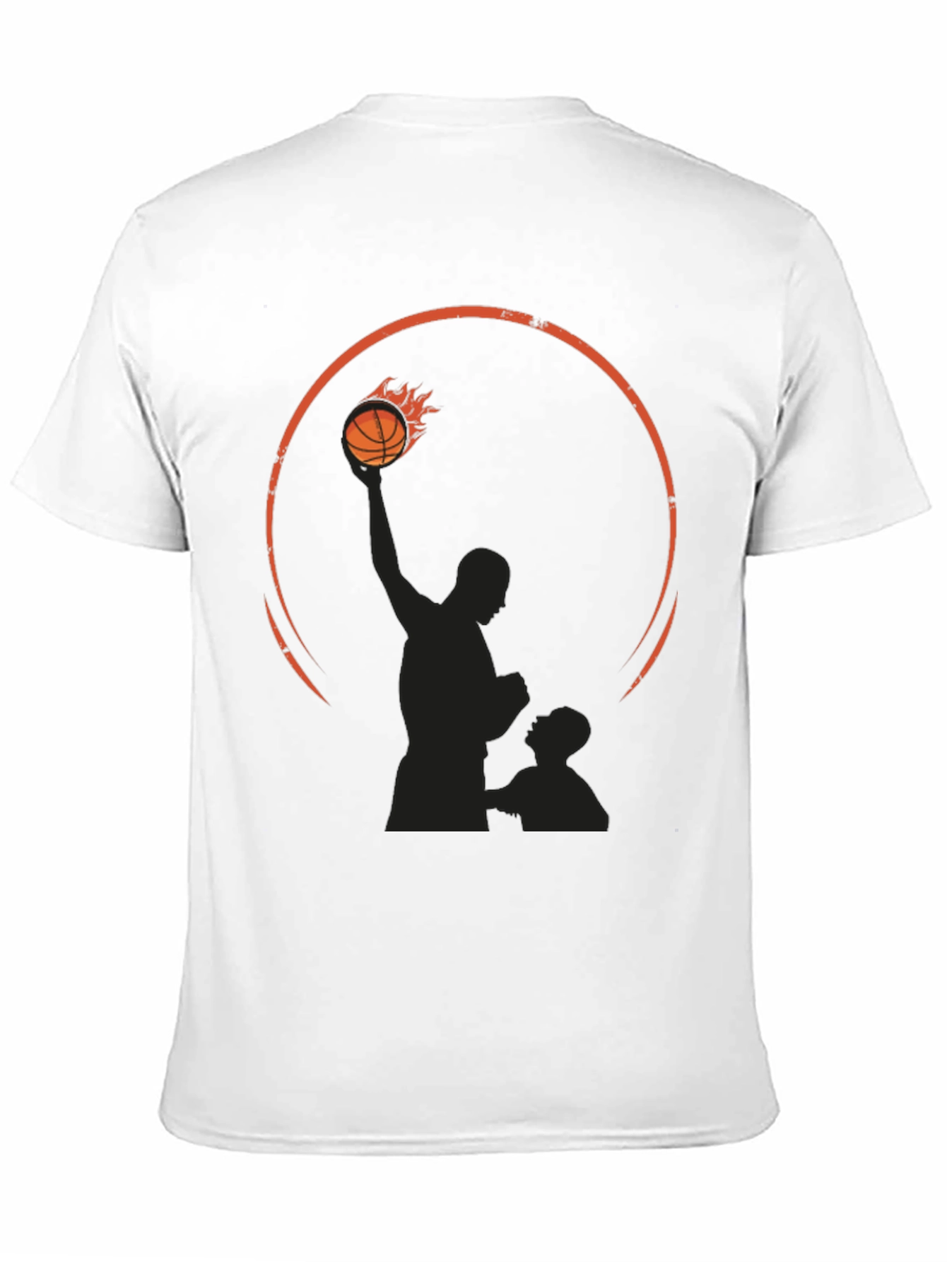 Basketball Silhouette Graphic T-Shirt