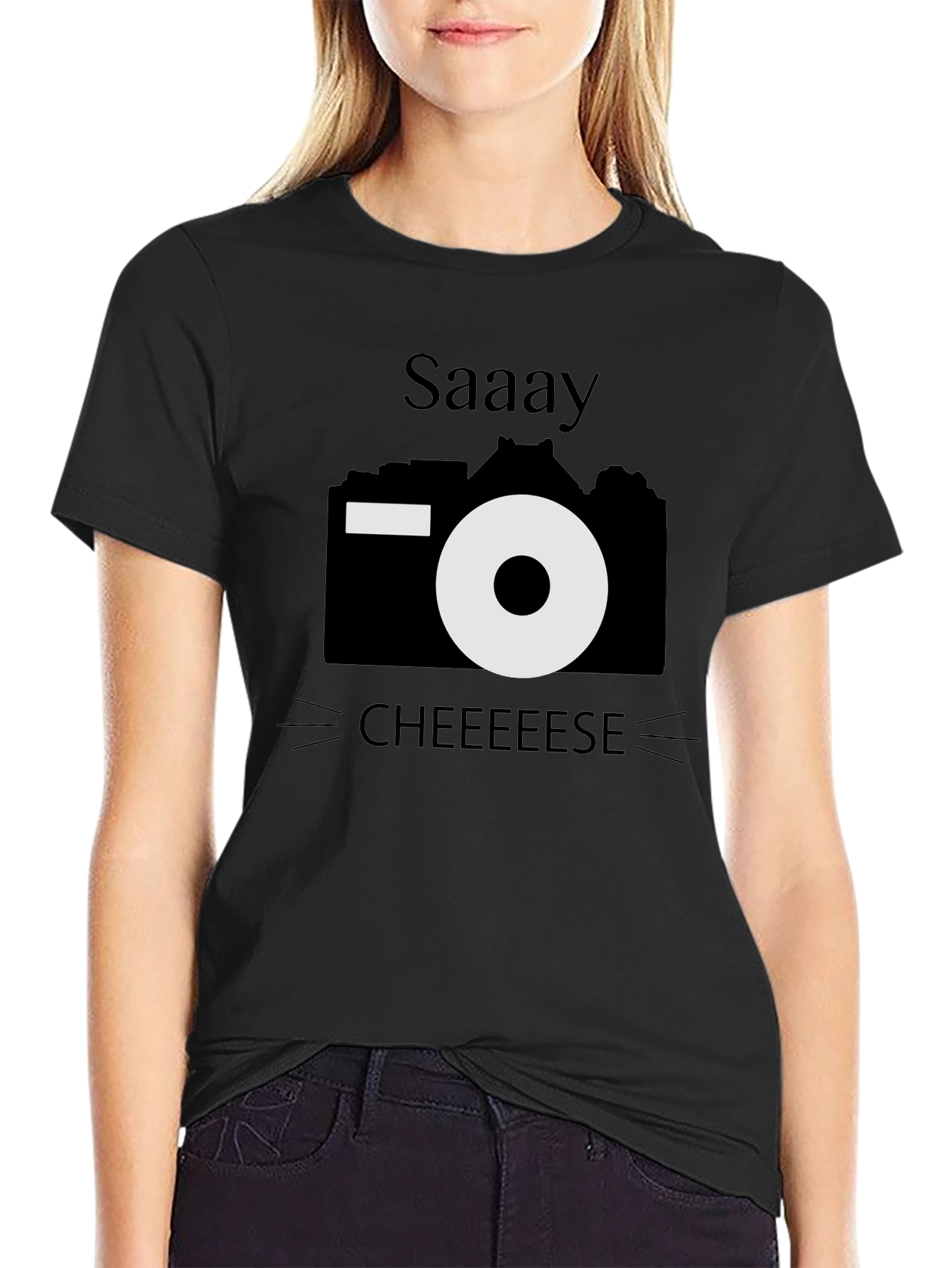 Say Cheese T-Shirt - Camera Graphic Tee