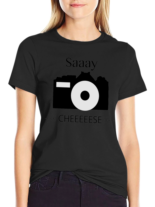 Say Cheese T-Shirt - Camera Graphic Tee