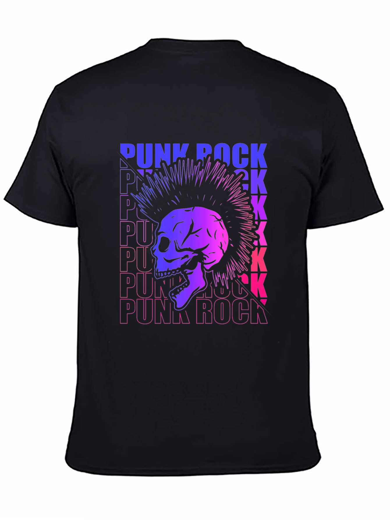 Punk Rock Skull Graphic Tee