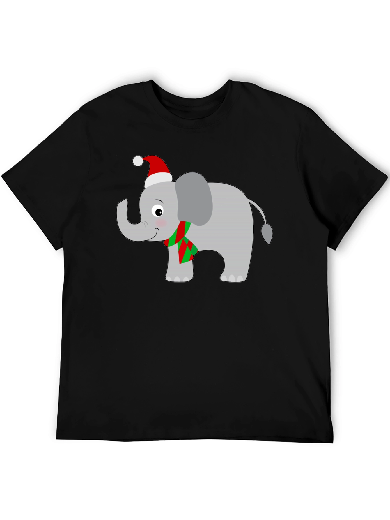 Festive Elephant T-Shirt - Holiday Cheer!