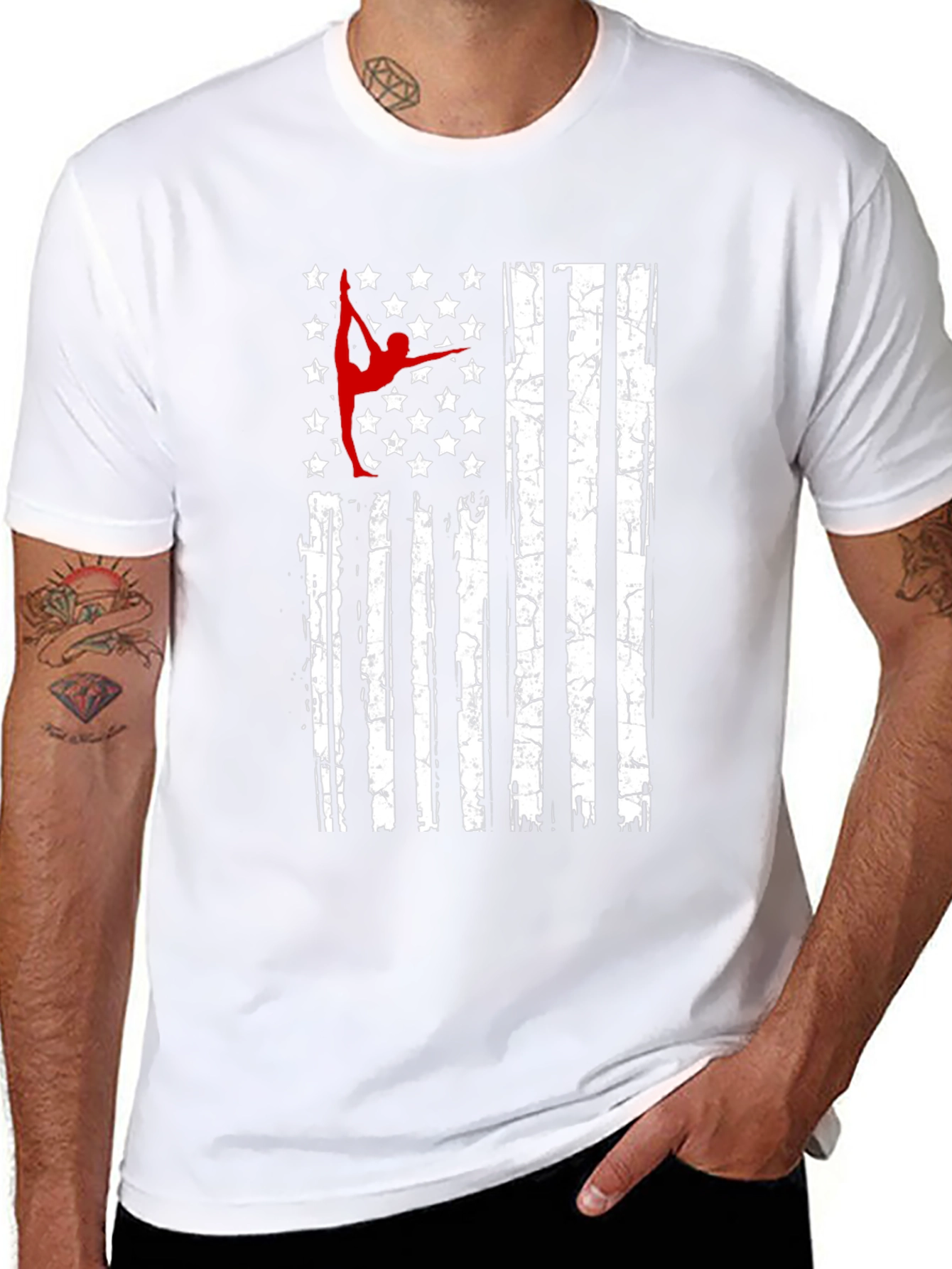 Gymnastics USA Flag T-Shirt