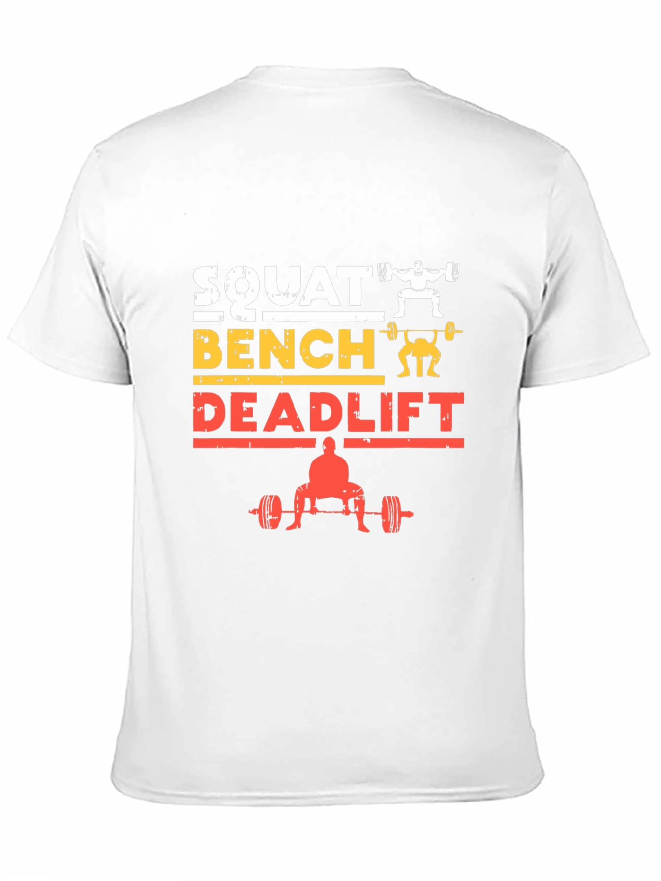 Squat Bench Deadlift Weightlifting Gym T-Shirt