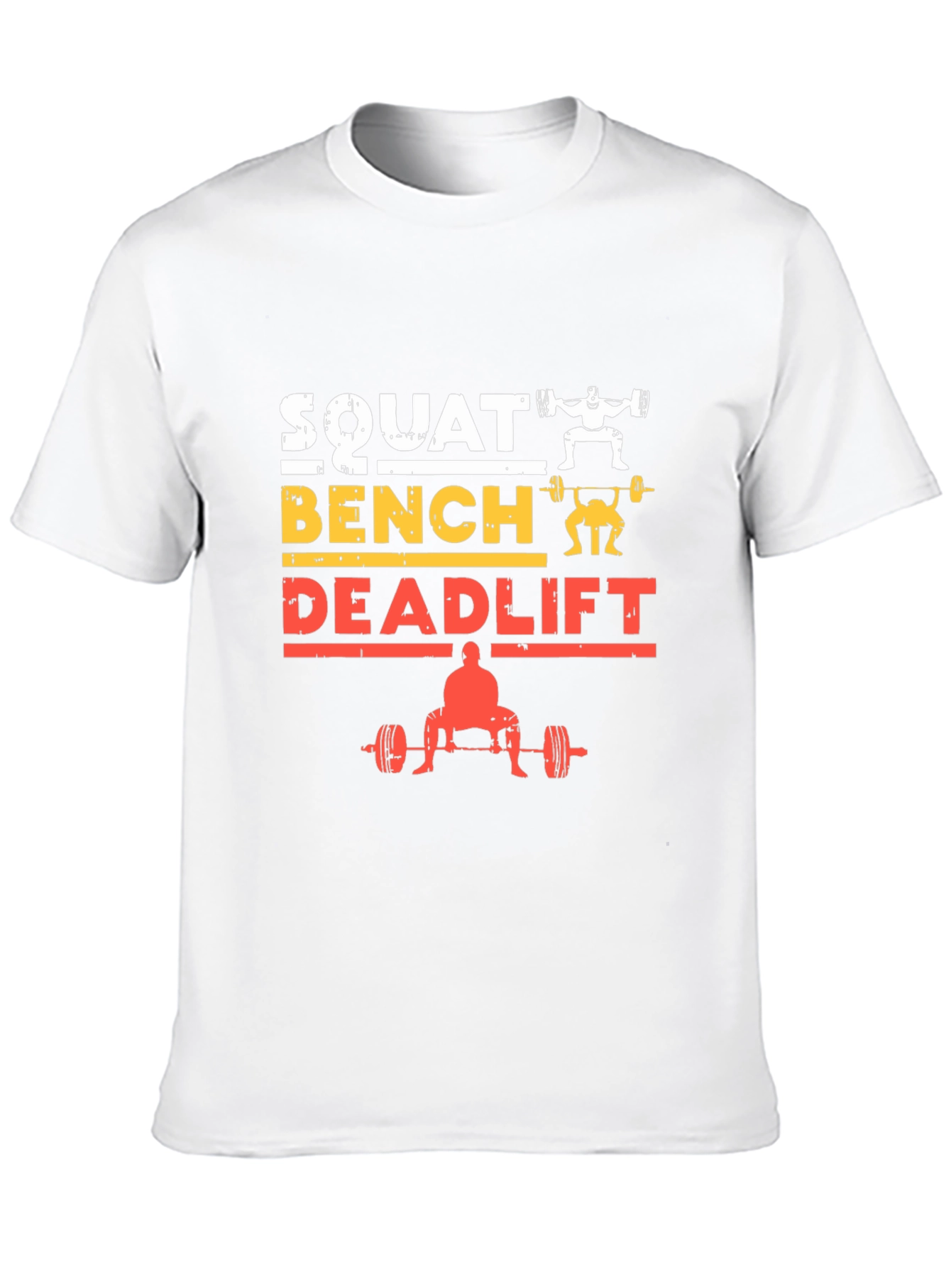 Squat Bench Deadlift Weightlifting Gym T-Shirt