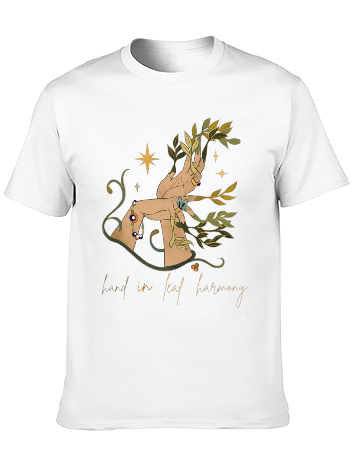 Hand in Leaf Harmony Graphic Tee