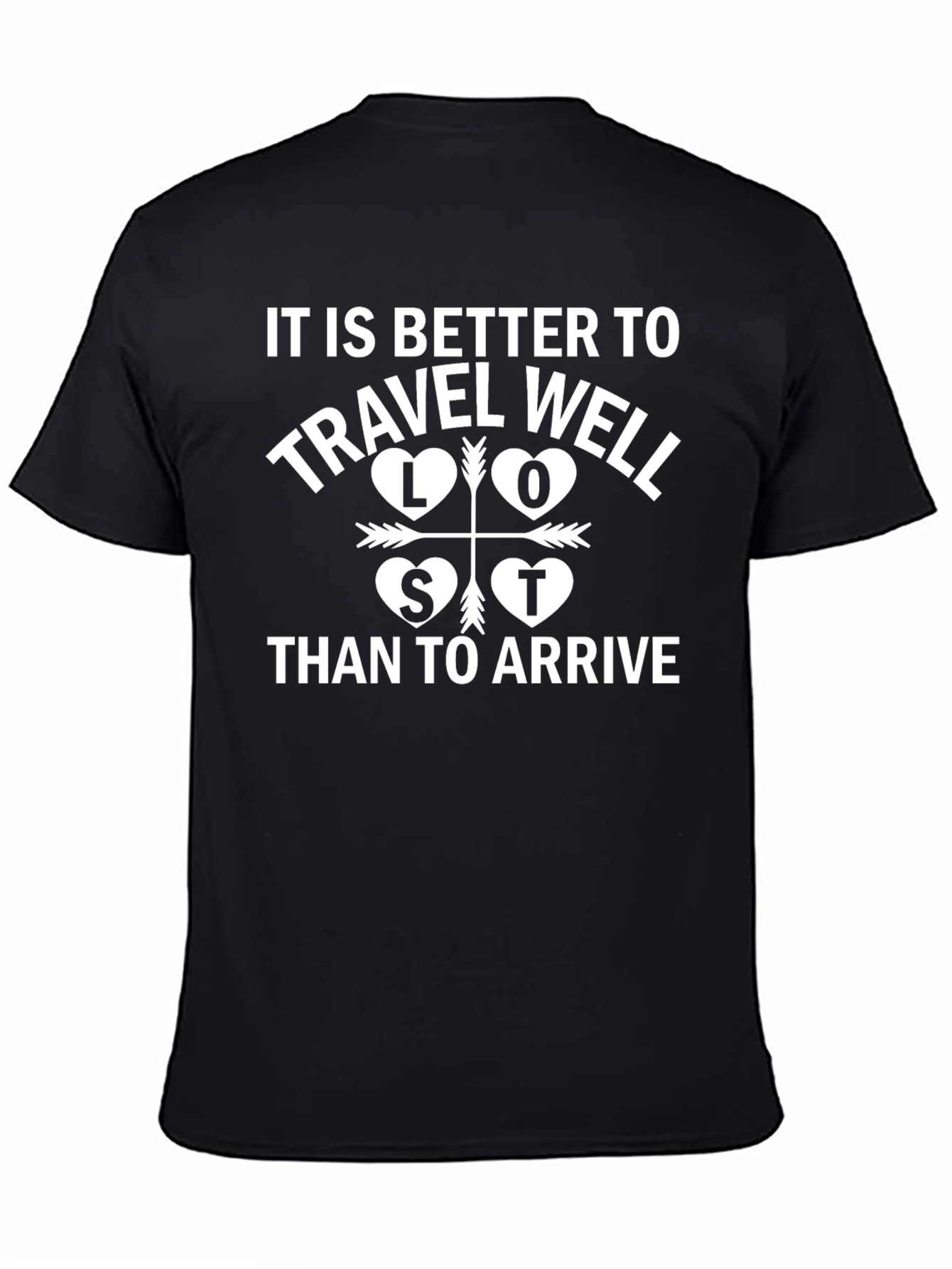 Travel Well Graphic Tee - Black T-Shirt