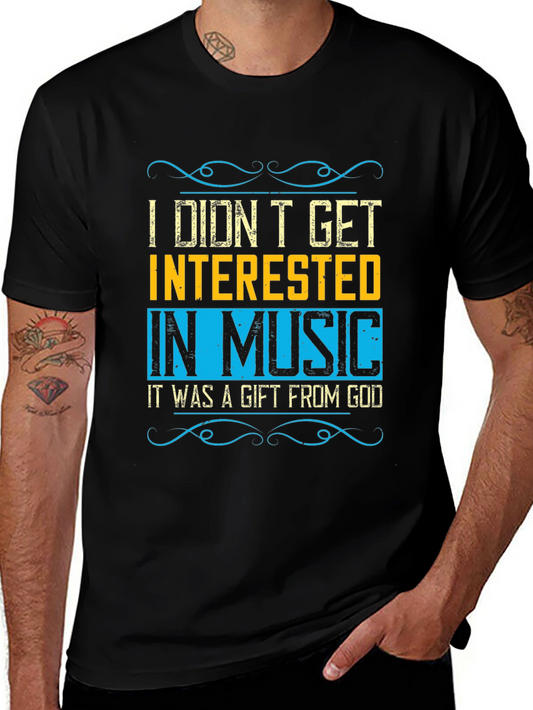 Music Gift from God Black Graphic Tee