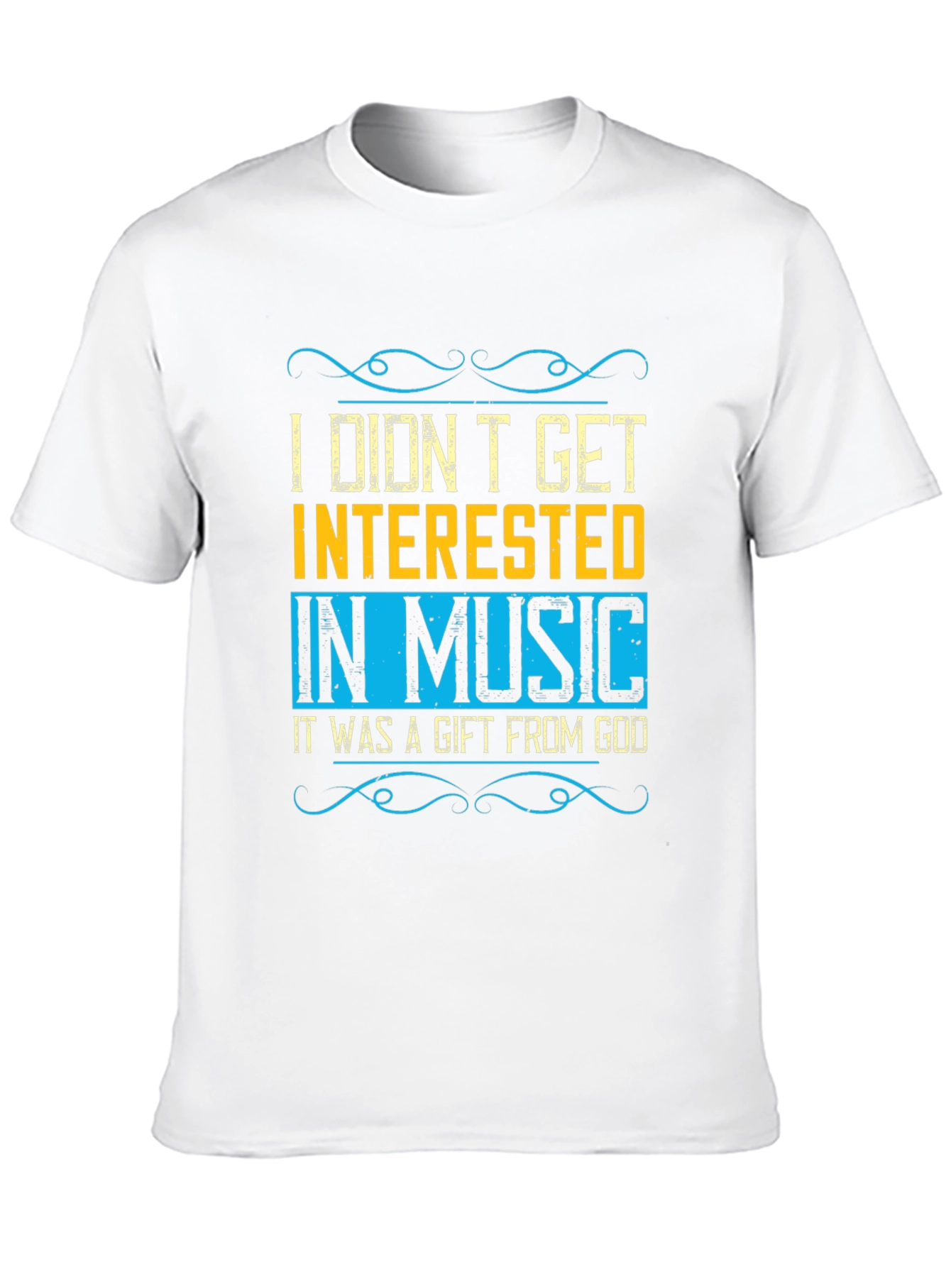 Music Gift from God Black Graphic Tee