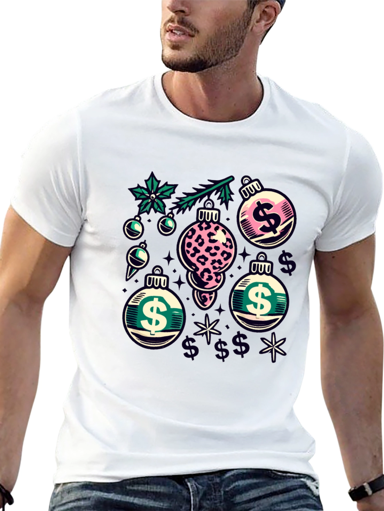 Festive Dollar Sign Ornament T-Shirt