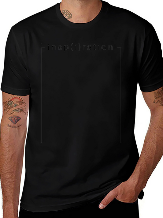 Inspiration Graphic Print Black T-Shirt