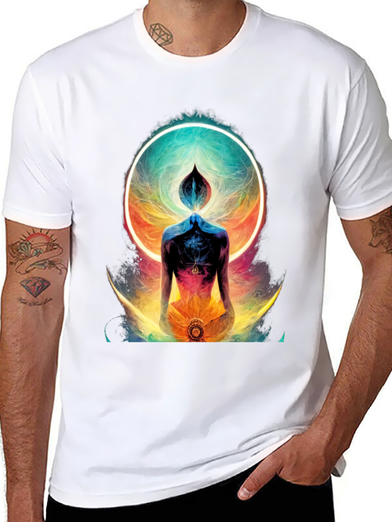 Mystic Aura Graphic Tee - Black
