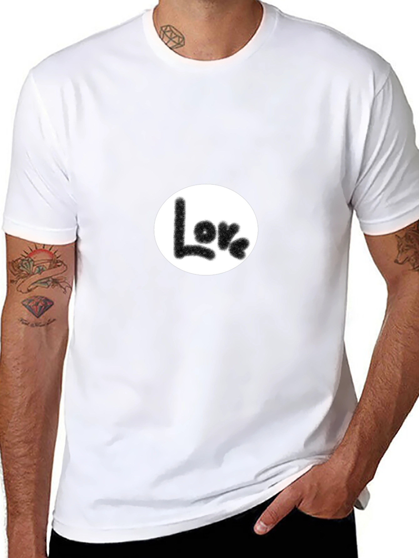 Love Graphic Black T-Shirt - Casual Comfort
