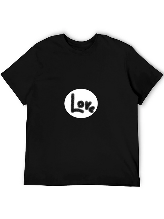 Love Graphic Black T-Shirt - Casual Comfort