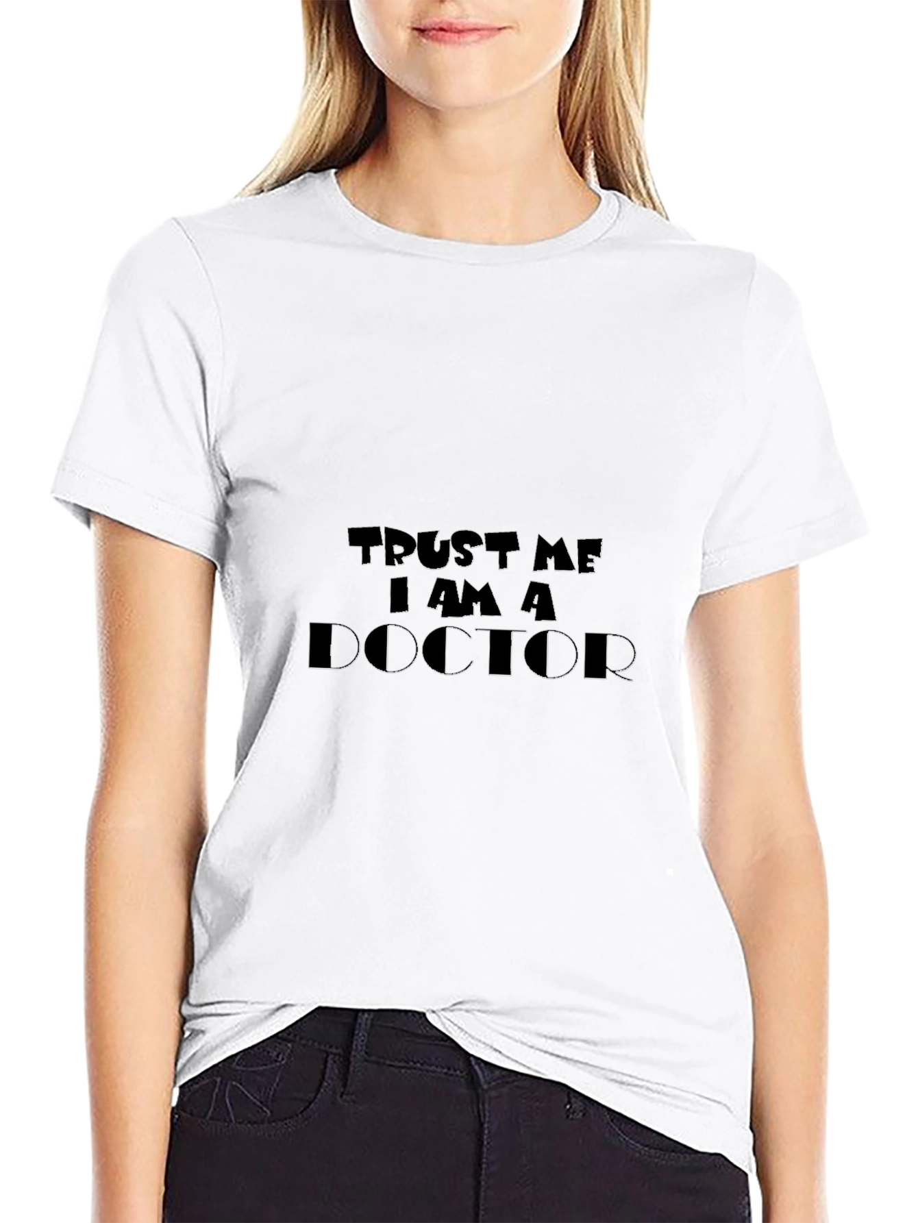 Trust Me I Am A Doctor Black T-Shirt