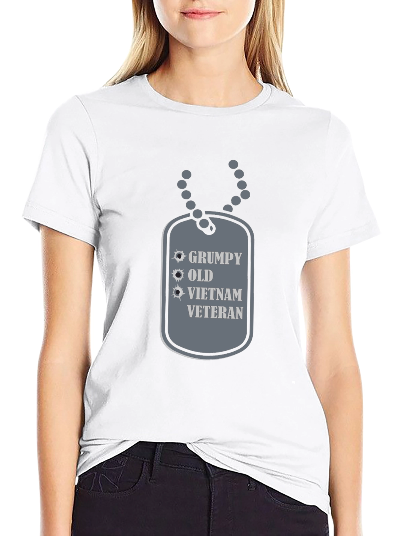 Grumpy Old Vietnam Veteran Graphic Tee - Black