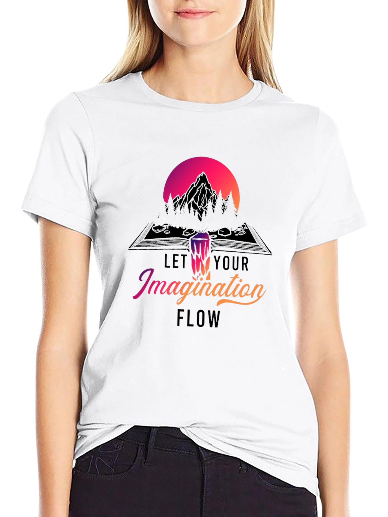 Imagination Flow T-Shirt - Mountain Design