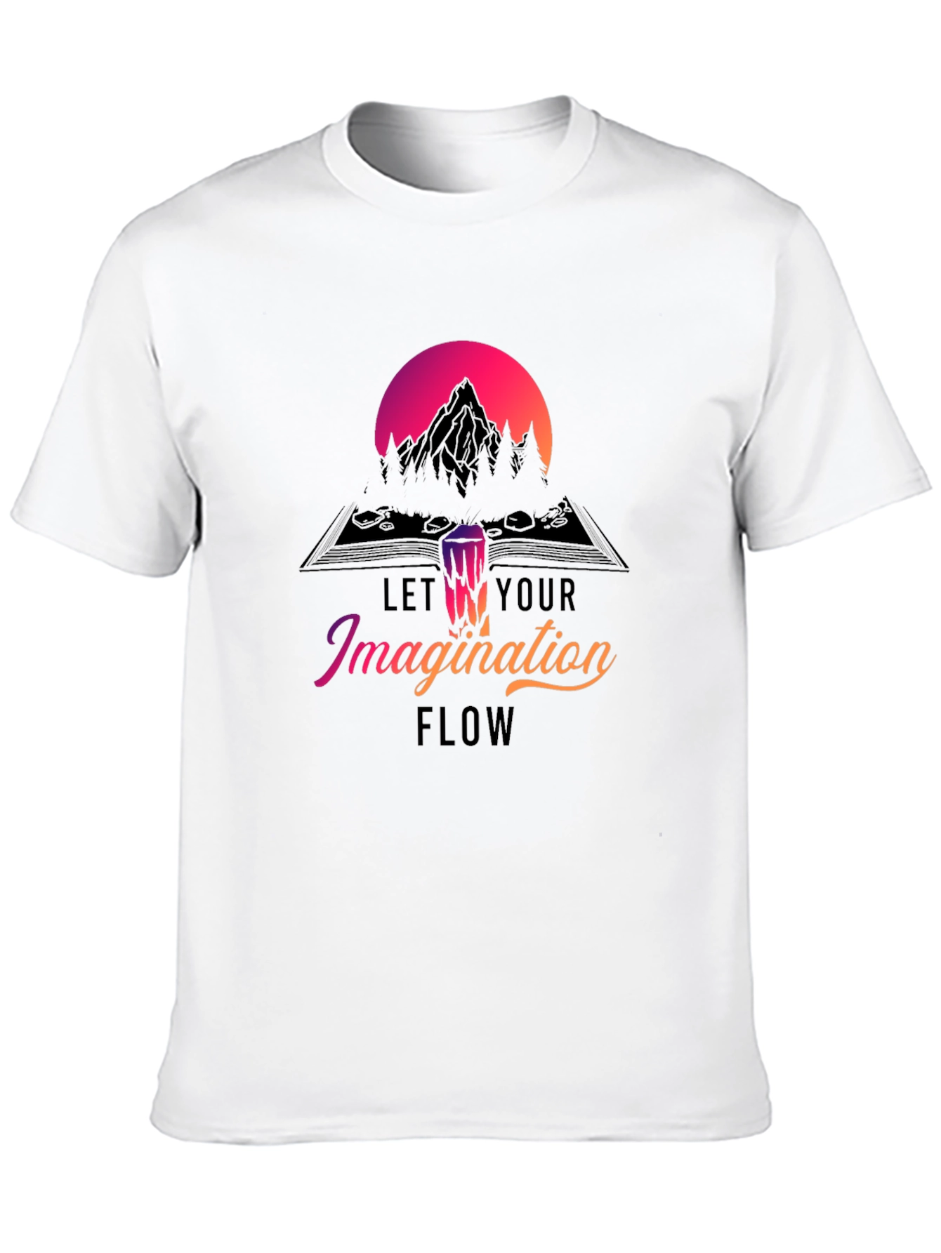 Imagination Flow T-Shirt - Mountain Design