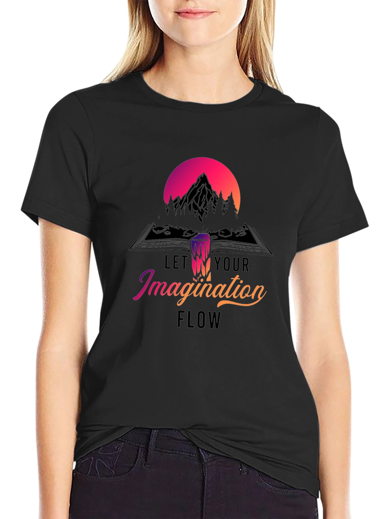 Imagination Flow T-Shirt - Mountain Design