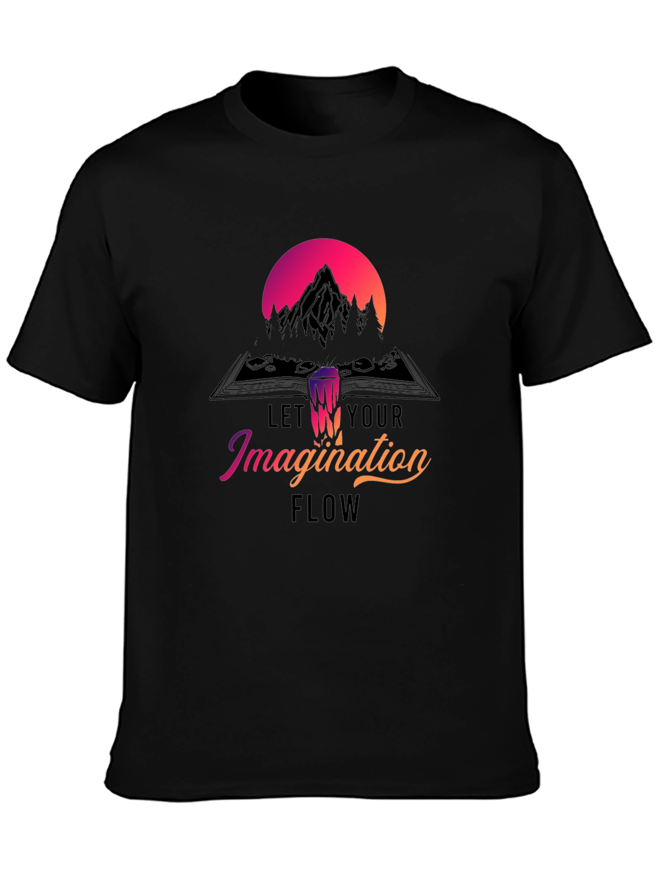 Imagination Flow T-Shirt - Mountain Design
