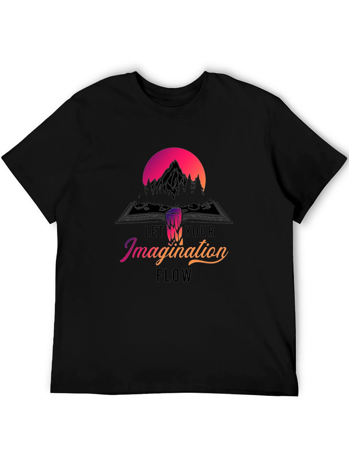 Imagination Flow T-Shirt - Mountain Design