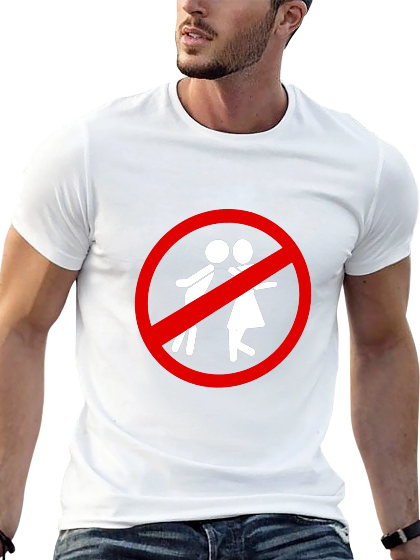 Forbidden Love Tee - Novelty Graphic T-Shirt