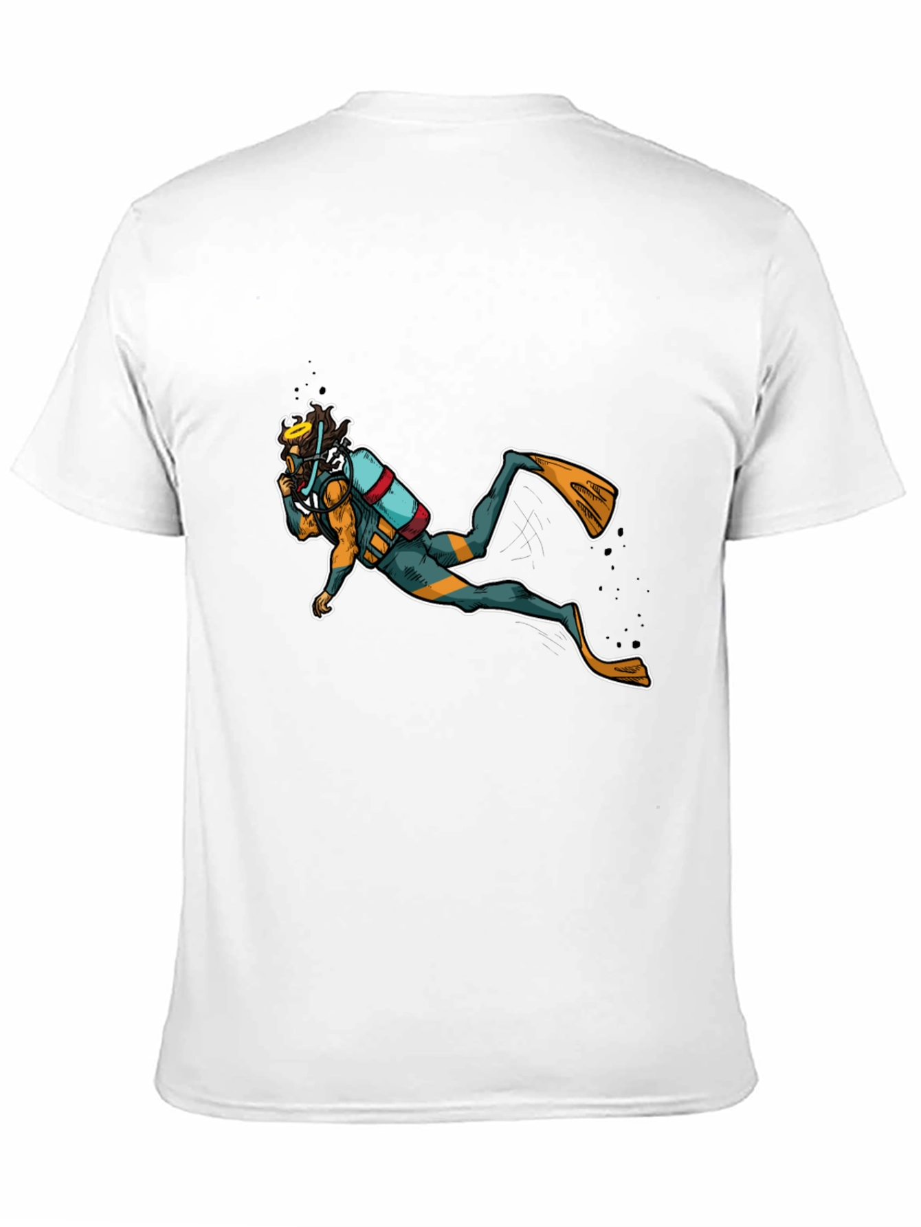 Scuba Diver Graphic Black T-Shirt