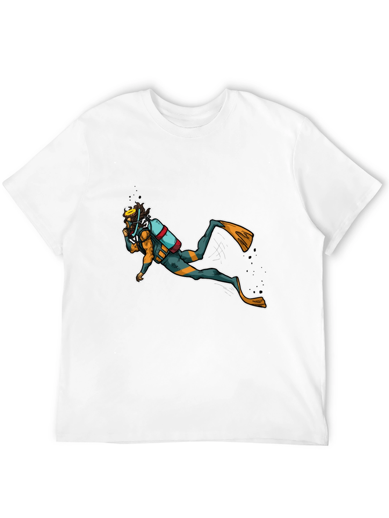 Scuba Diver Graphic Black T-Shirt