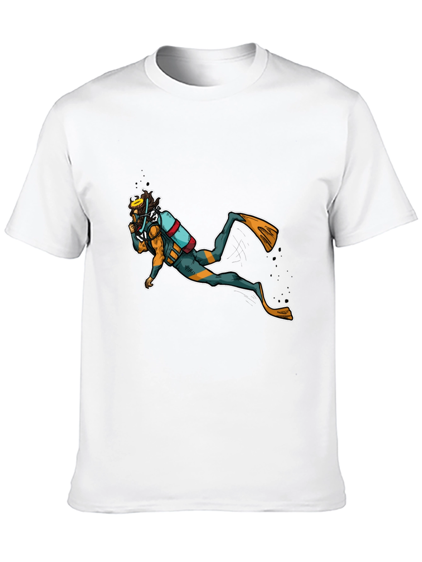 Scuba Diver Graphic Black T-Shirt
