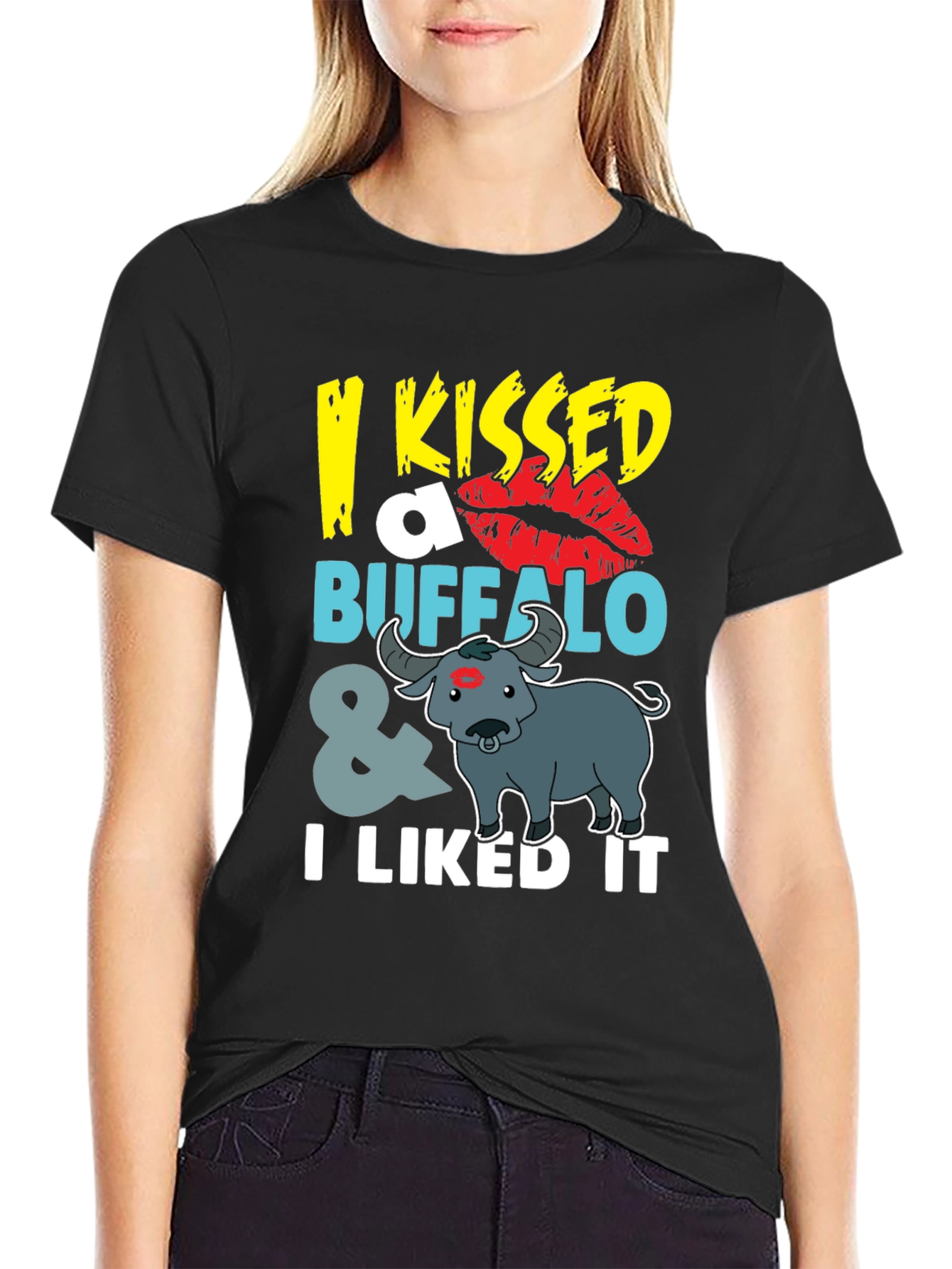 Funny I Kissed a Buffalo T-Shirt