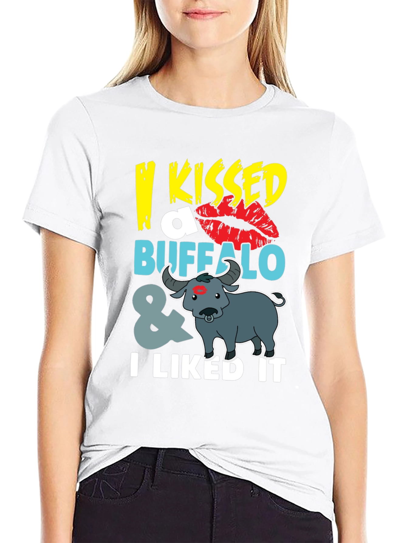 Funny I Kissed a Buffalo T-Shirt