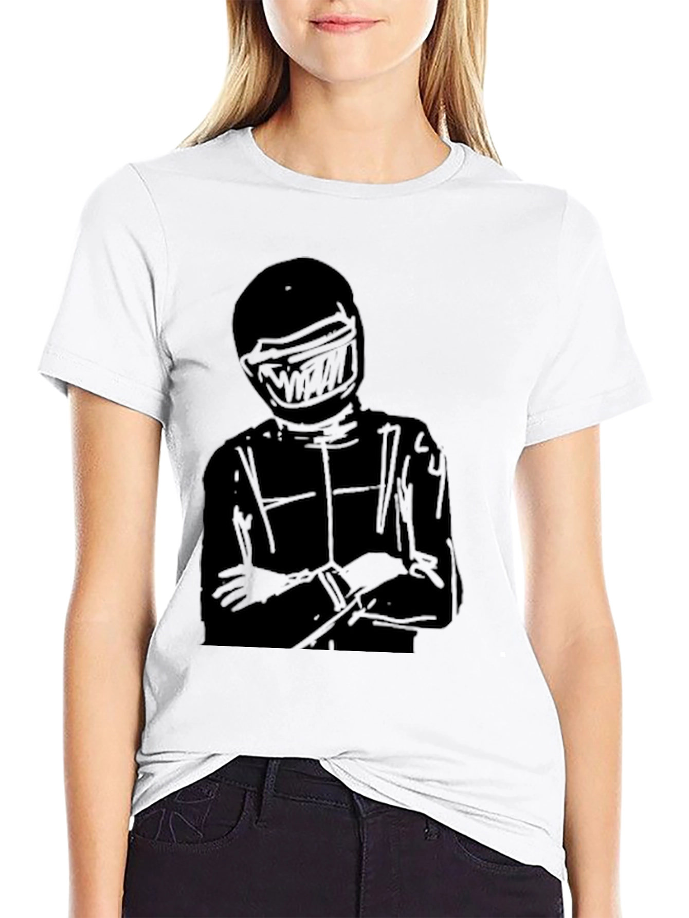 Racer Silhouette T-Shirt - Black