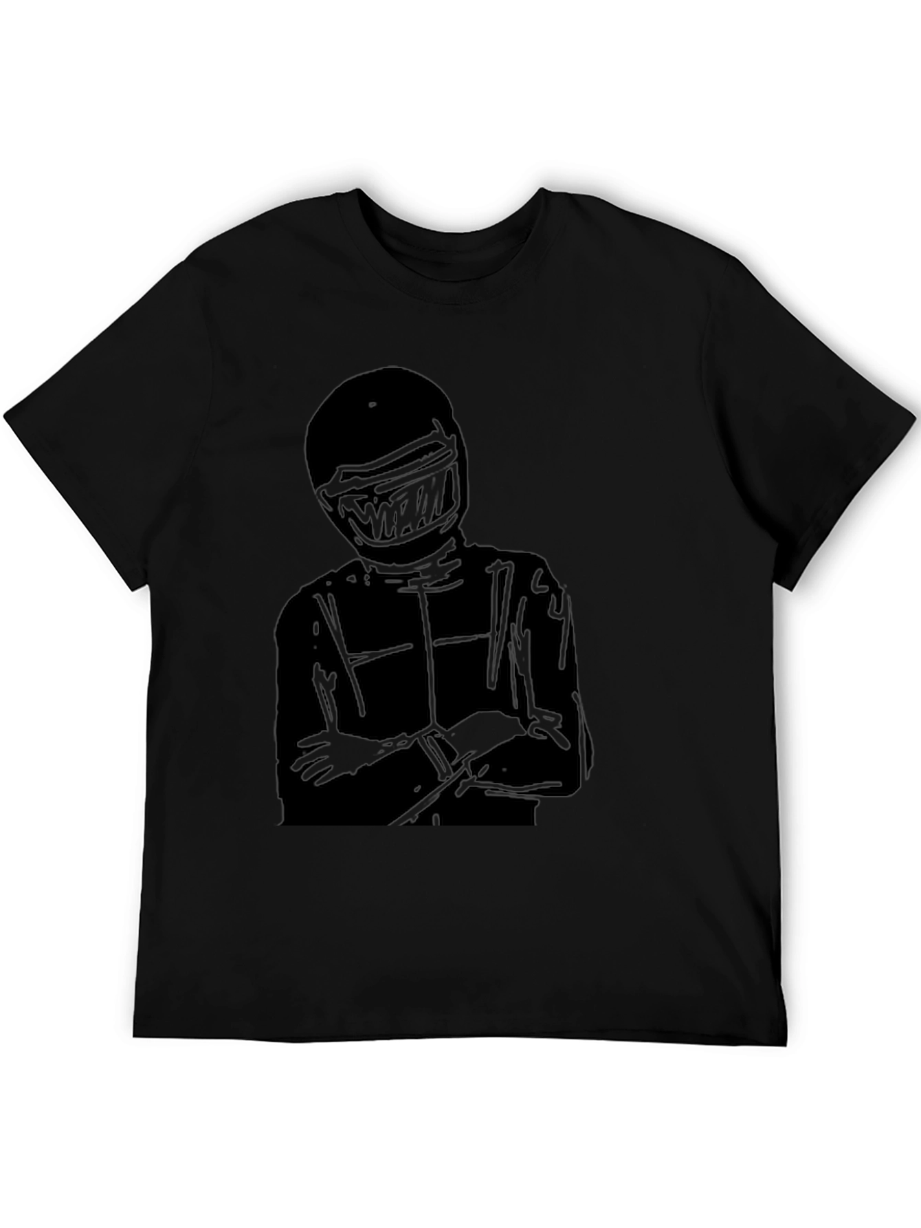 Racer Silhouette T-Shirt - Black