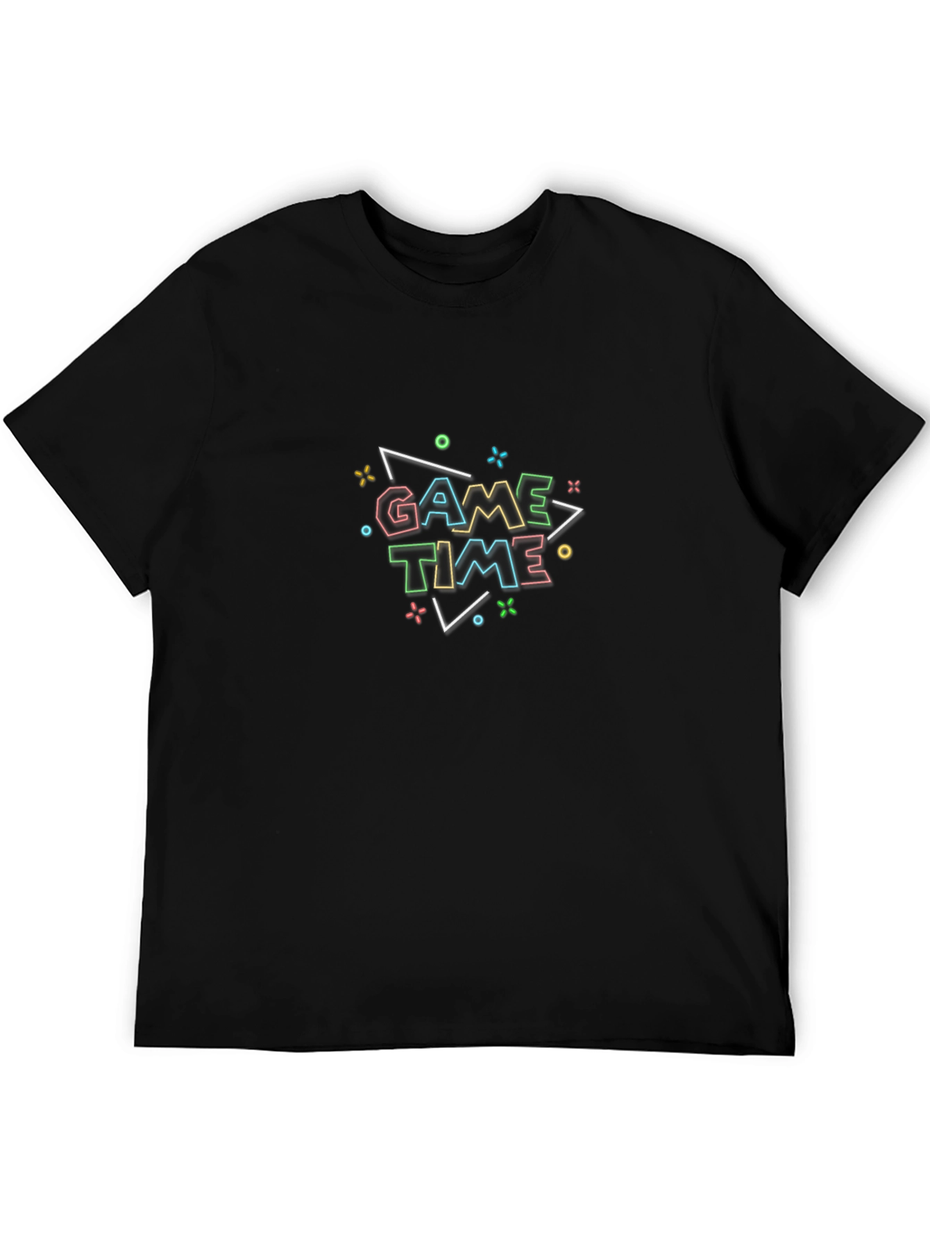 Game Time Black Graphic Tee - Fun Casual Style