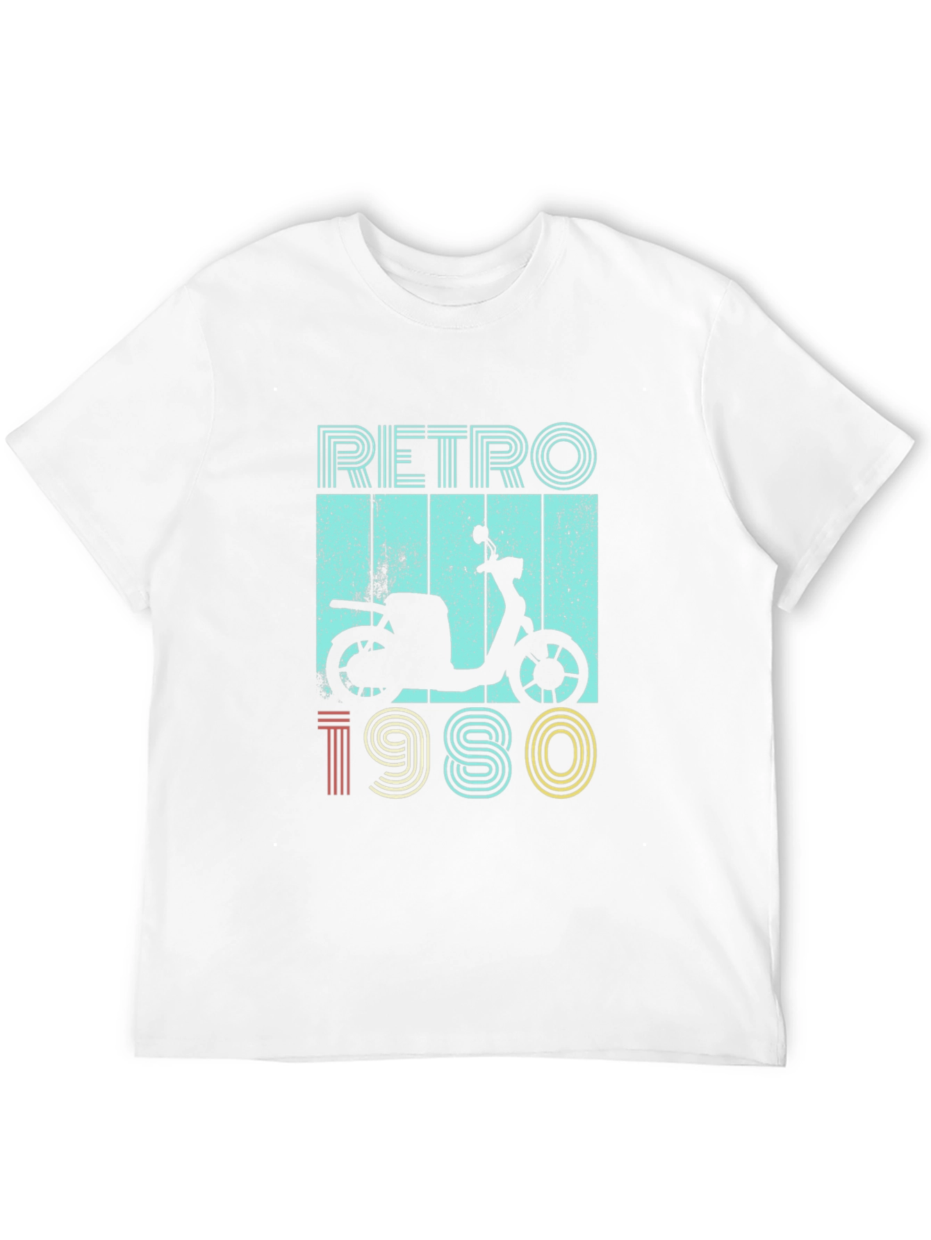 Retro 1980s Scooter Graphic T-Shirt