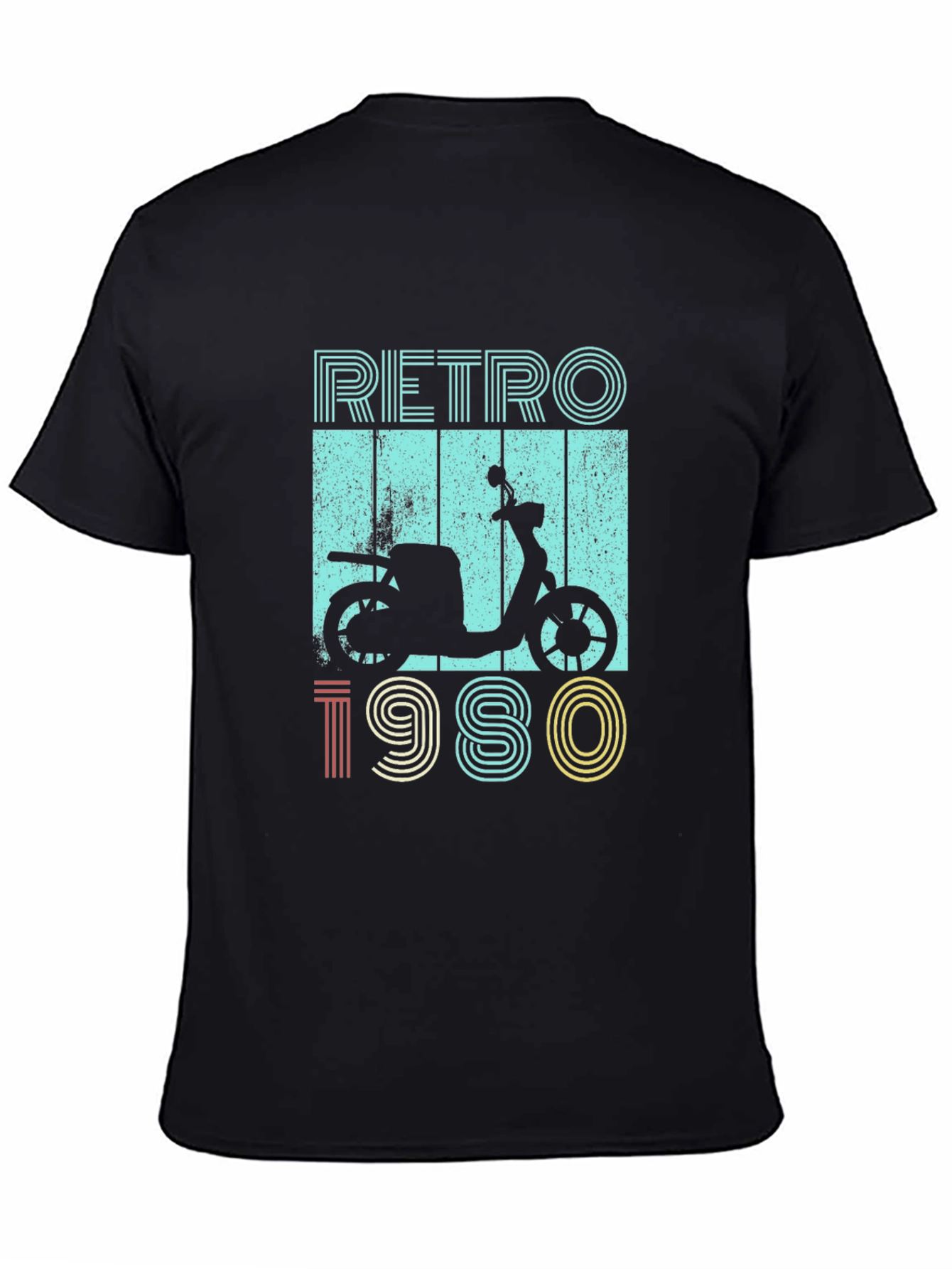 Retro 1980s Scooter Graphic T-Shirt
