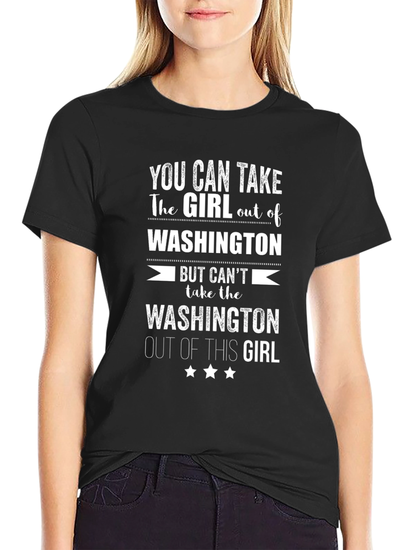 Washington Girl T-Shirt - Novelty State Pride Tee