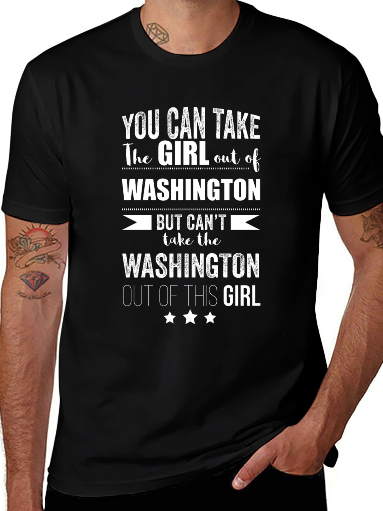 Washington Girl T-Shirt - Novelty State Pride Tee